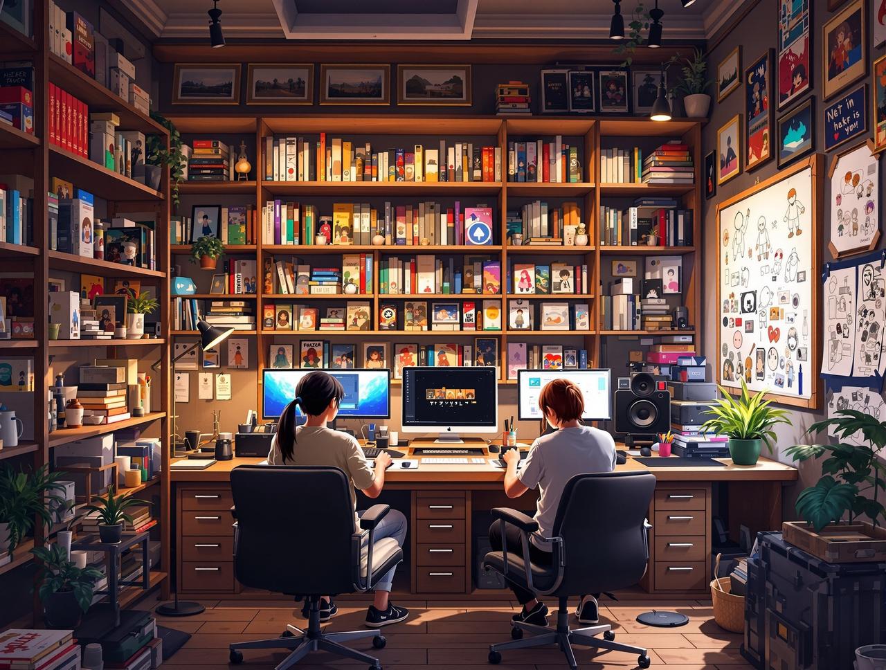 短剧在线观看网站团队 - 创意工作室场景